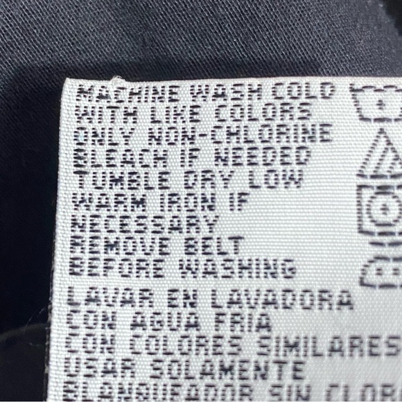 WHITE STAG fly front two front pockets woven cotton black Capri pants 16 - Picture 6 of 6